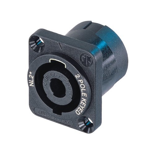 Neutrik speakON NL2MPXX panel mount connector 2 pole-female