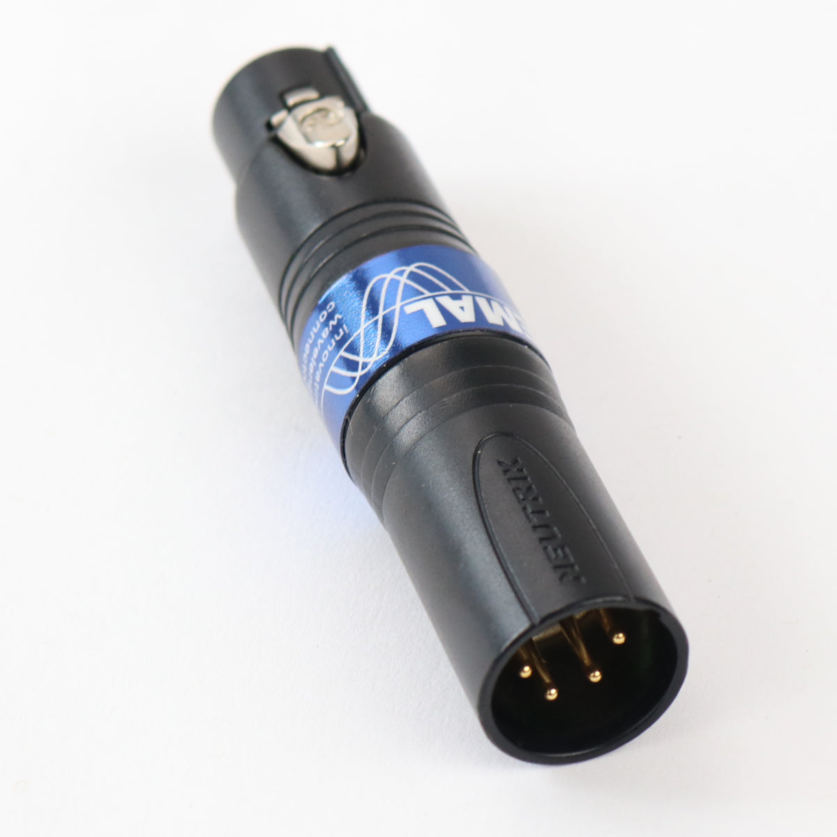 Nemal XLR 3-Pin Female to 4-Pin Male Inline Adapter