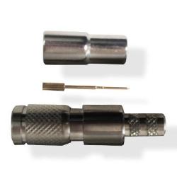 Mini Din 1.0/2.3 Crimp Plug 75 Ohm 3Ghz For RG59 Mini Type (1855A/1191)