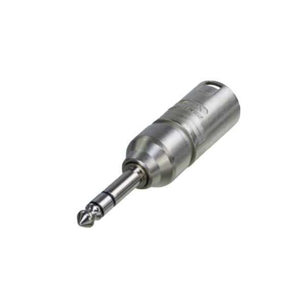 Adapter - 3 pin male XLR to 1/4" stereo plug