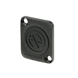 Blank plate sized for "D" Series cutouts - black Plastic