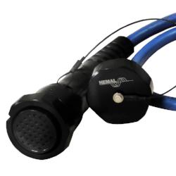 DT12 Cable Assembly 12PR22FC Male to Female with Caps