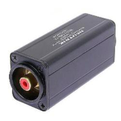 Adapter DI impedance match - 3 pin F XLR to RCA F 1:1 - red