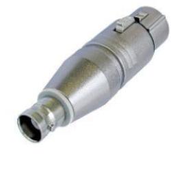 Adapter - Neutrik NA2FBNC 3 pin female XLR to BNC jack
