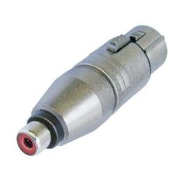 Adapter - Neutrik NA2FPMF 3 pin female XLR to RCA  jack