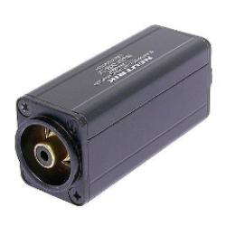 Adapter DI impedance match - 3 pin M XLR to RCA M 1:1 - blk