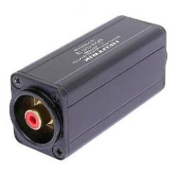 Adapter DI impedance match - 3 pin M XLR to RCA M 1:1 - red