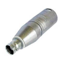 Adapter - Neutrik NA2MBNC 3 pin male XLR to BNC jack