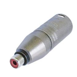 Adapter - Neutrik NA2MPMF 3 pin male XLR to RCA jack