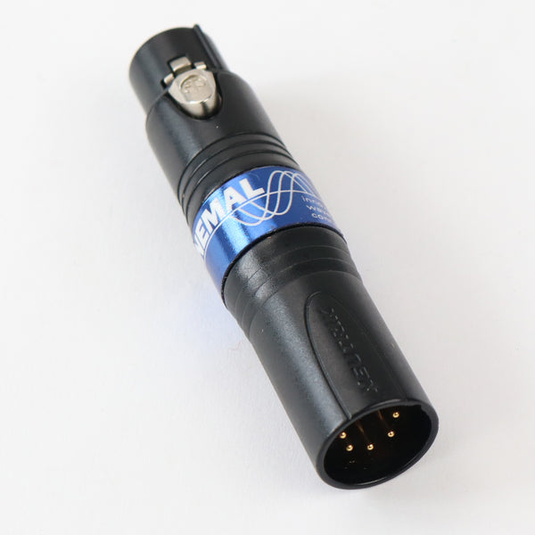 Nemal XLR 4-Pin Female to 5-Pin Male Inline Adapter