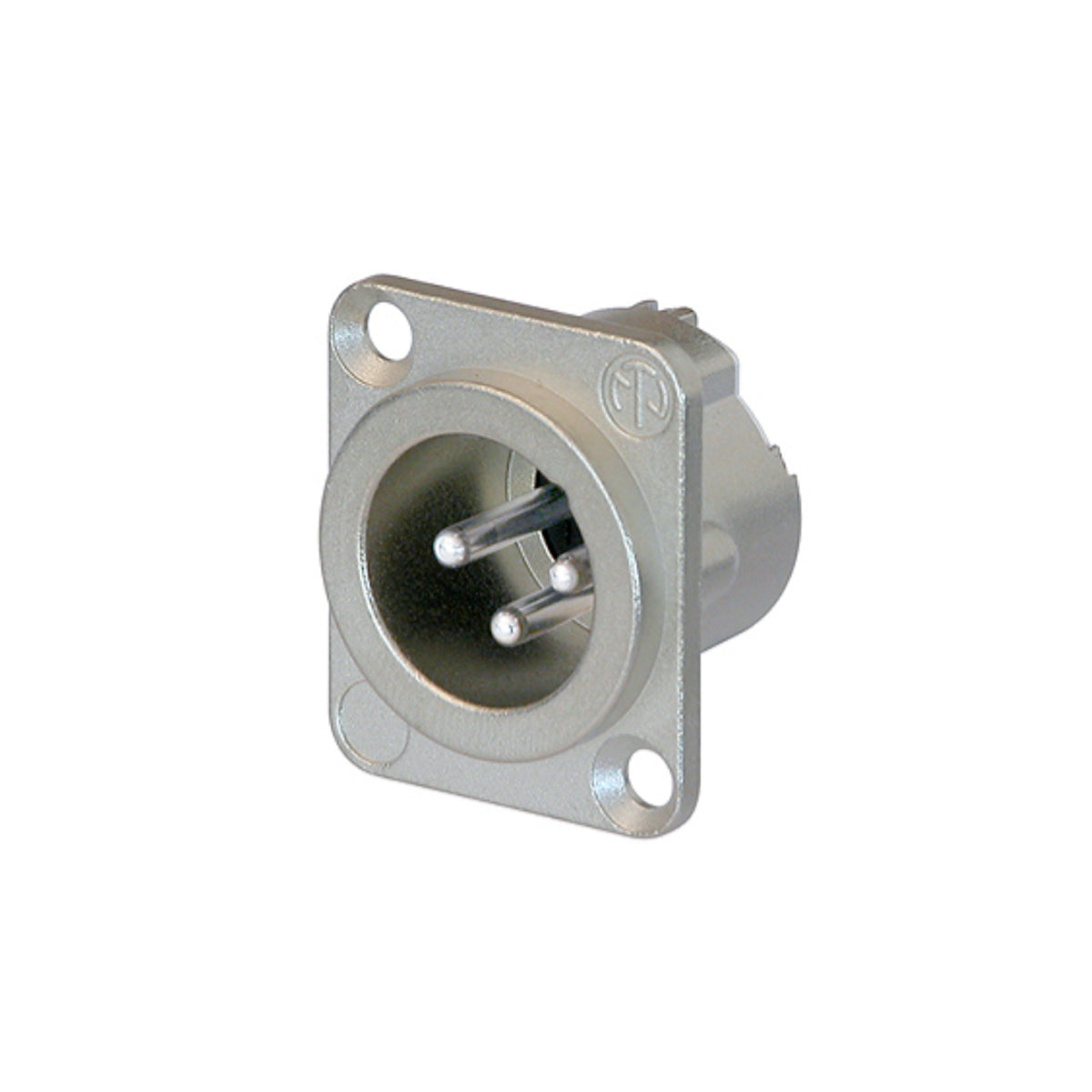Neutrik NC3MD-LX 3-Pin XLR Male Receptacle Nickel Housing Silver Contacts