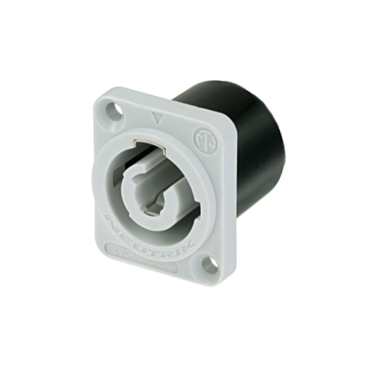Neutrik powerCON NAC3MPXXB-WOT Power-Out Grey Chassis Connector