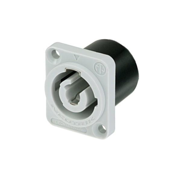 Neutrik powerCON NAC3MPXXB-WOT Power-Out Grey Chassis Connector