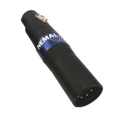Nemal XLR 5-Pin Male To 3-Pin Male Inline Adapter
