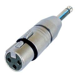 NA2FP Audio Adapter XLR Female to 1/4" Mono Plug