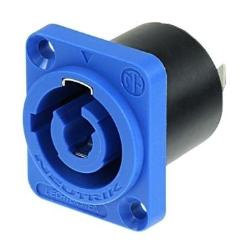 Neutrik powerCON NAC3MPA-1-WOT Power-In Blue Chassis Connector