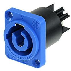 Neutrik powerCON NAC3MPXXA Power-In Blue Chassis Connector