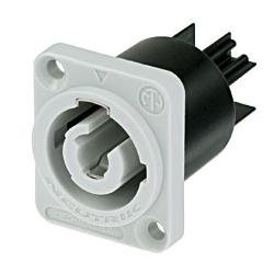 Neutrik powerCON NAC3MPXXB Power-Out Grey Chassis Connector