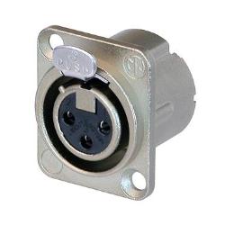 Neutrik NC3FD-LX 3-Pin XLR Female Receptacle Nickel Housing Silver Contacts