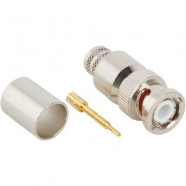 BNC Crimp Plug 50 Ohm -For LMRÂ<p>RapidTables &reg;<p> 400, Belden 9913, Nemal 1180 (Eq Amphenol 112563)