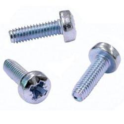 Screw - nickel - machine thread - 2.5mm x 8mm, for use with B-Series
