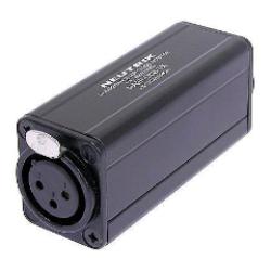 Adapter DI impedance match - 3 pin F XLR to RCA F 1:1 - blk