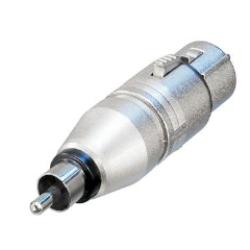Adapter - Neutrik NA2FPMM 3 pin female XLR to RCA plug
