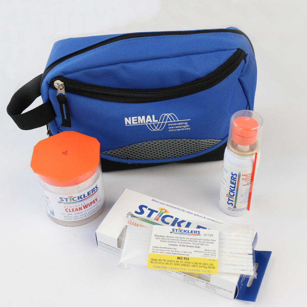 Nemal General Purpose Fiber Cleaning Kit-Pro Version with Click Cleaners