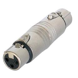 NA3FF Audio Gender Adapter XLR 3-Pin Female to Female