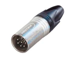 Neutrik NC6MSX 6-Pin XLR Male Cable Mount Plug-Switchcraft Pin Layout